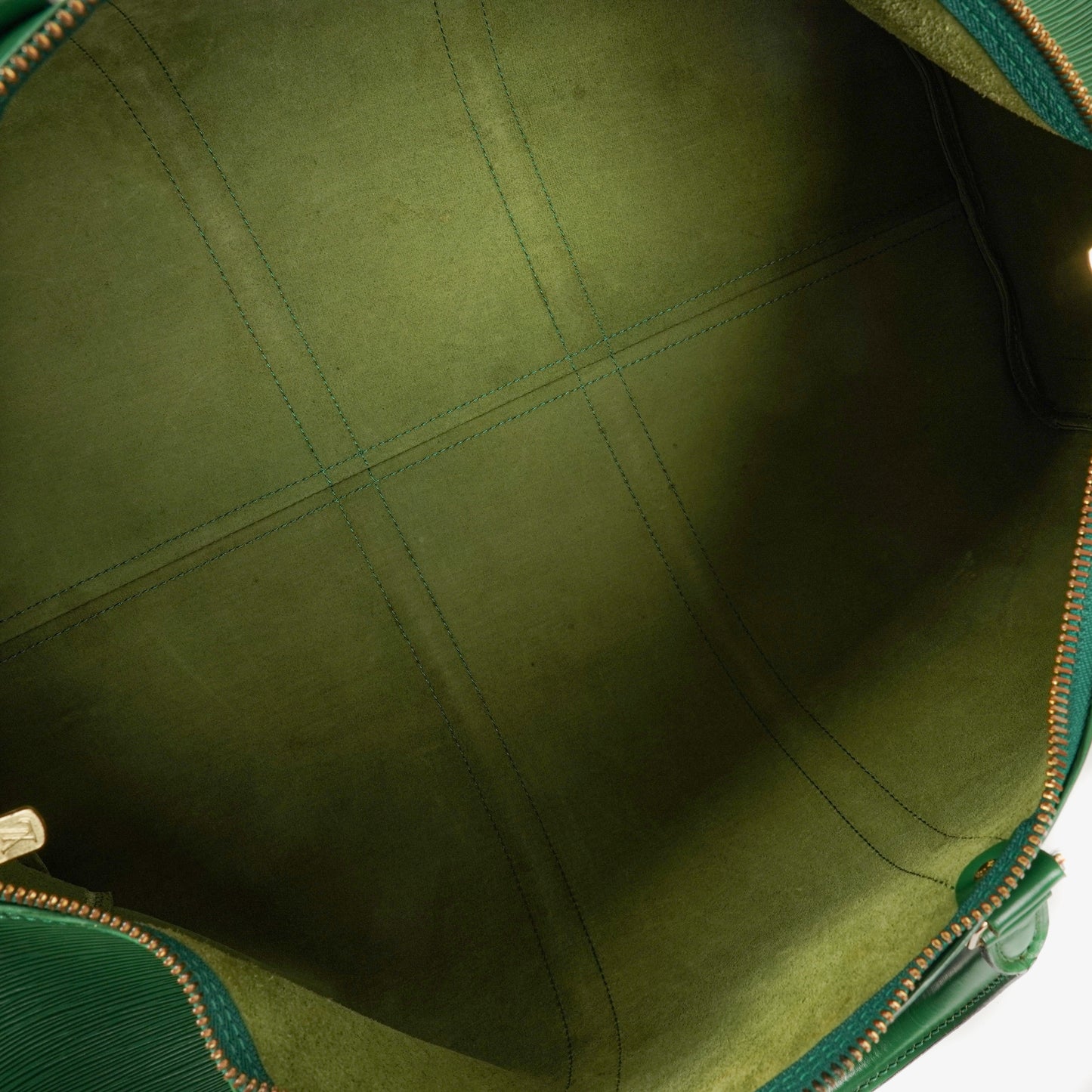 Louis Vuitton Keepall 55 Green EpI Leather Travel Bag