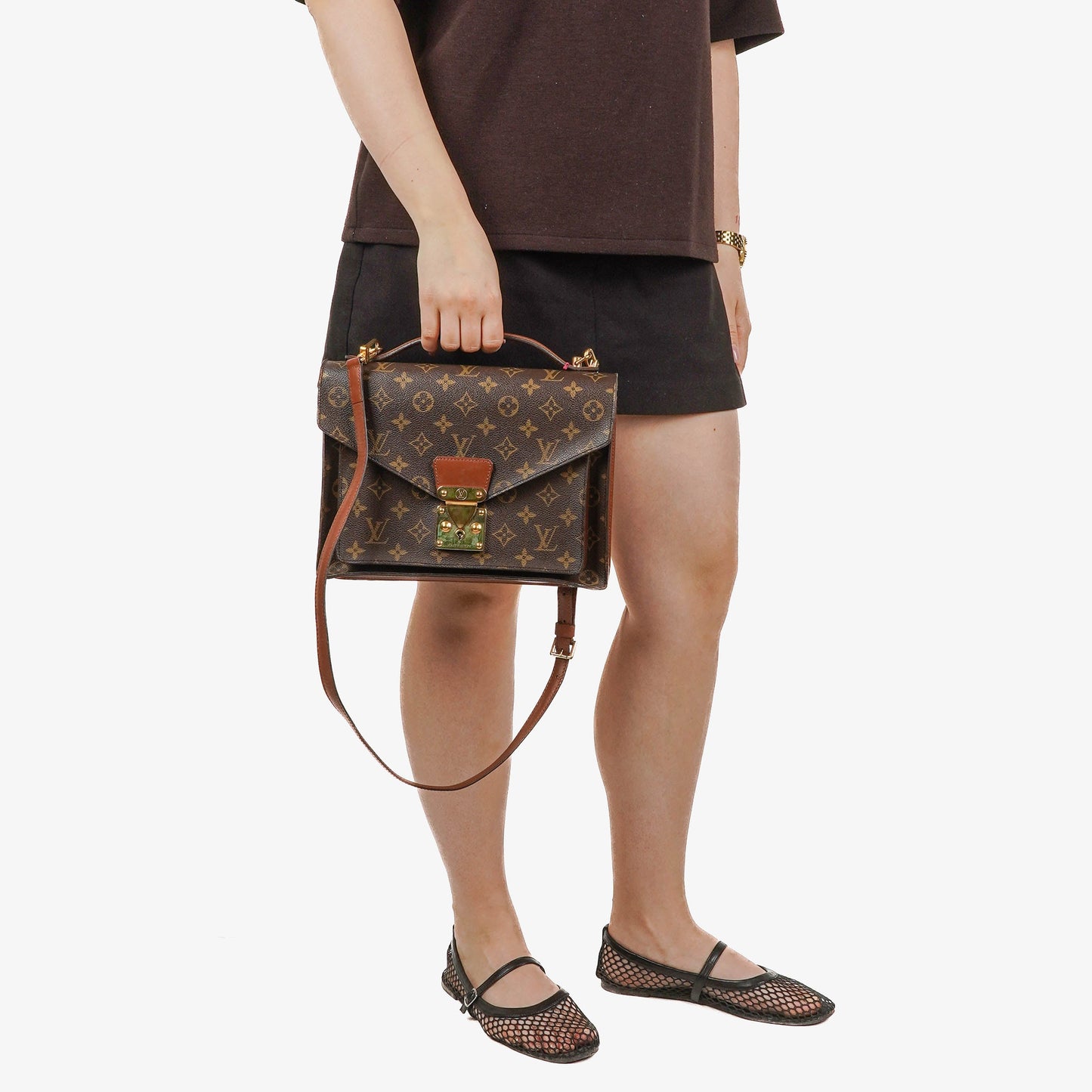Louis Vuitton Monceau 28 Monogram Canvas Bag