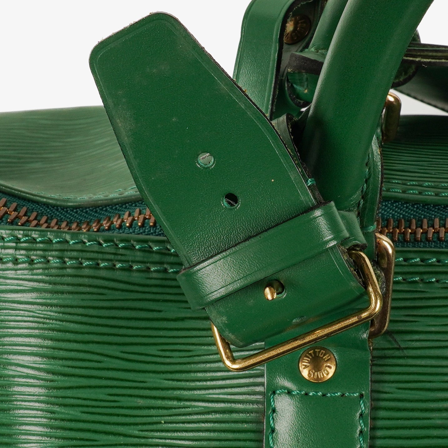 Louis Vuitton Keepall 55 Green EpI Leather Travel Bag