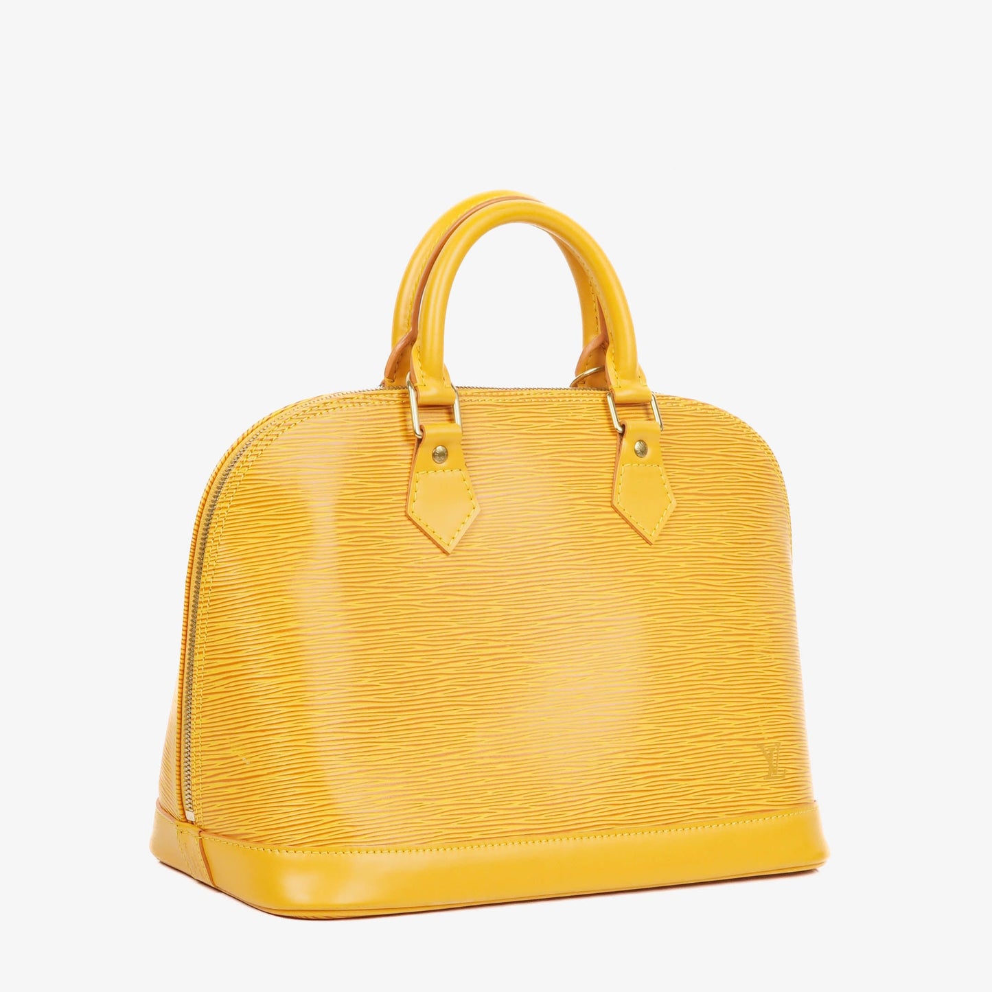 Louis Vuitton Alma PM Yellow Epi Leather Handbag