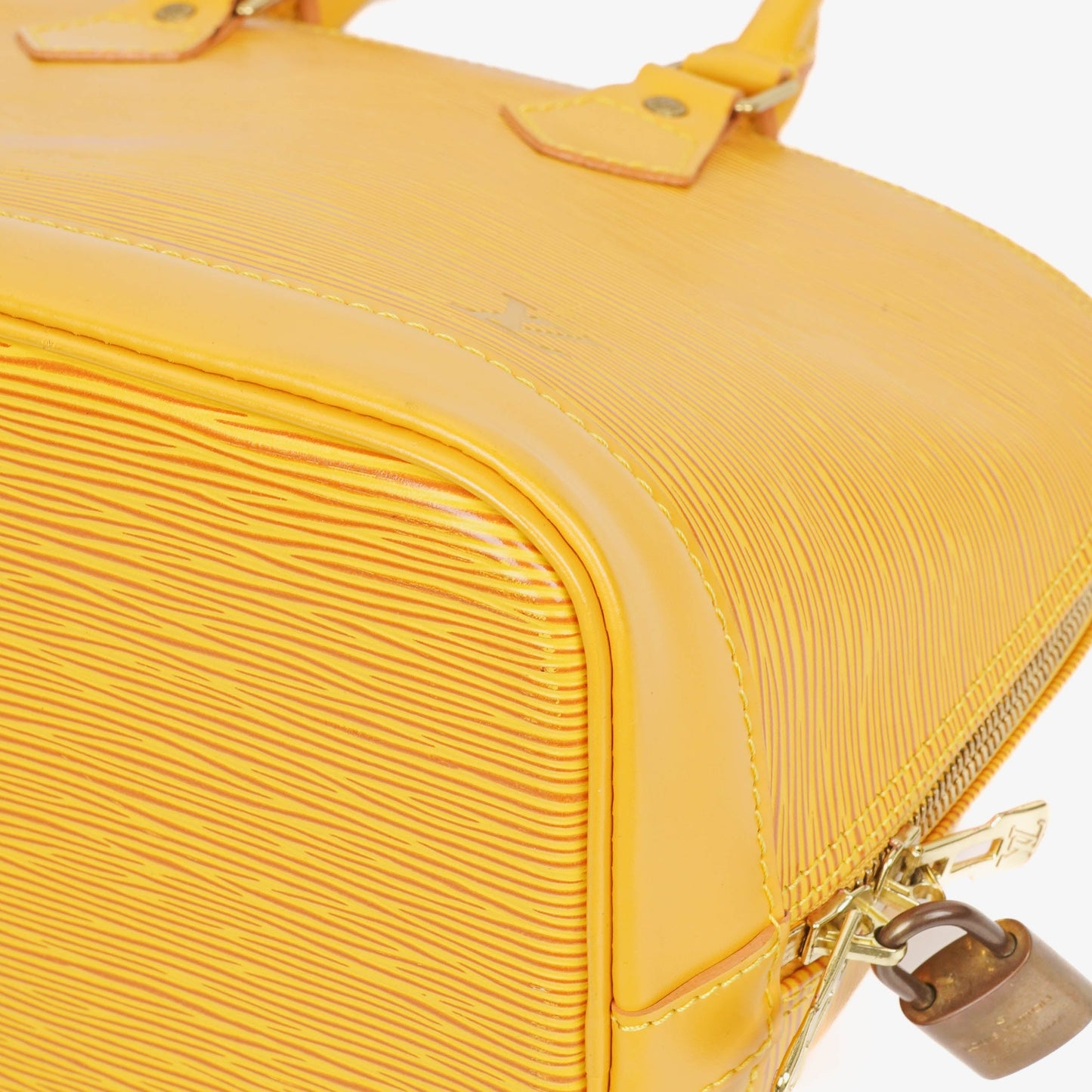 Louis Vuitton Alma PM Yellow Epi Leather Handbag
