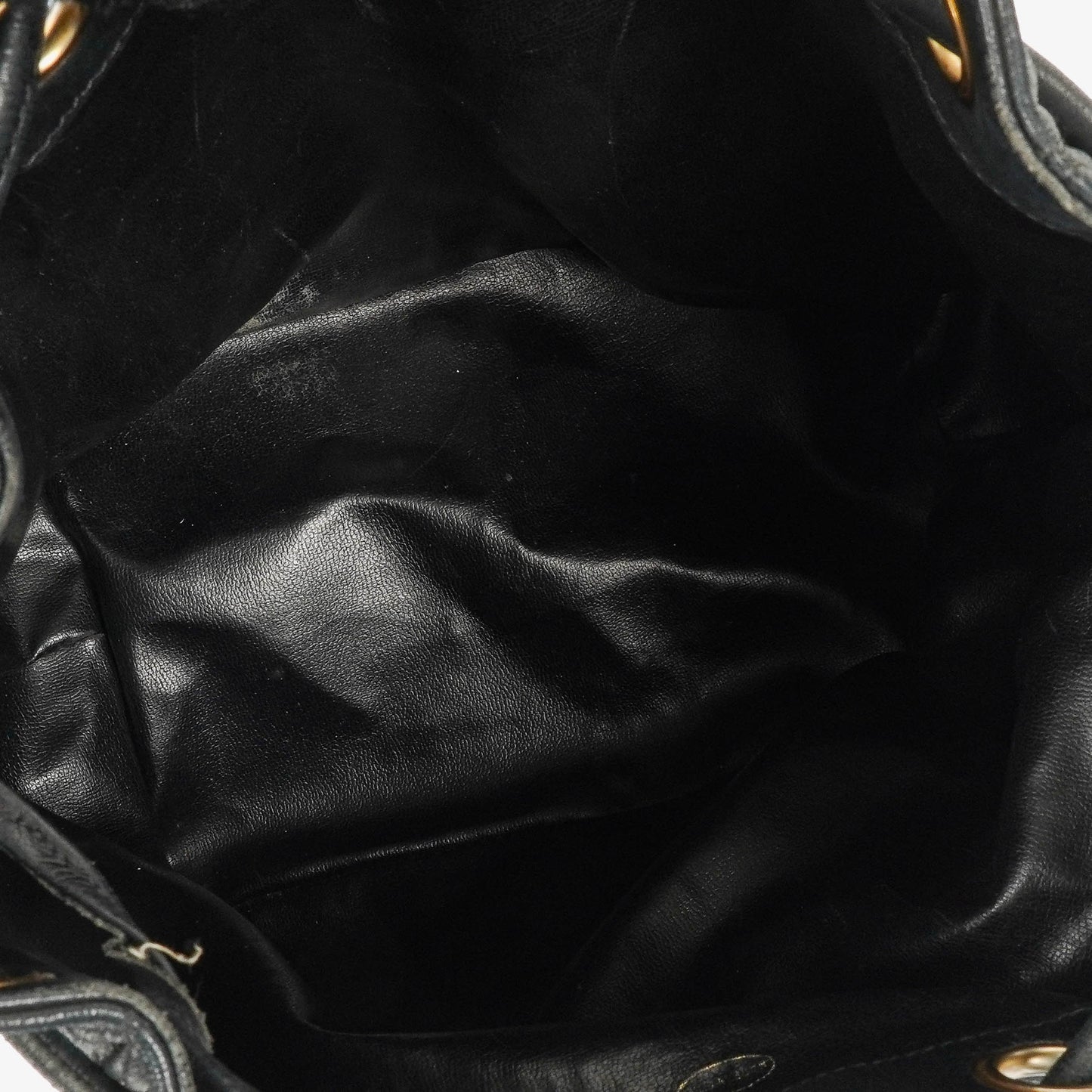 Chanel Black Quilted Leather Bucket Bag