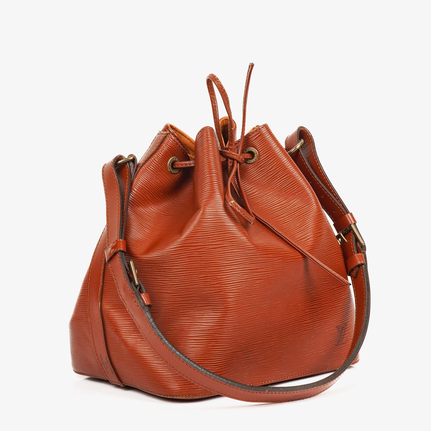 Louis Vuitton Petit Noe Brown EPI Leather Shoulder Bag
