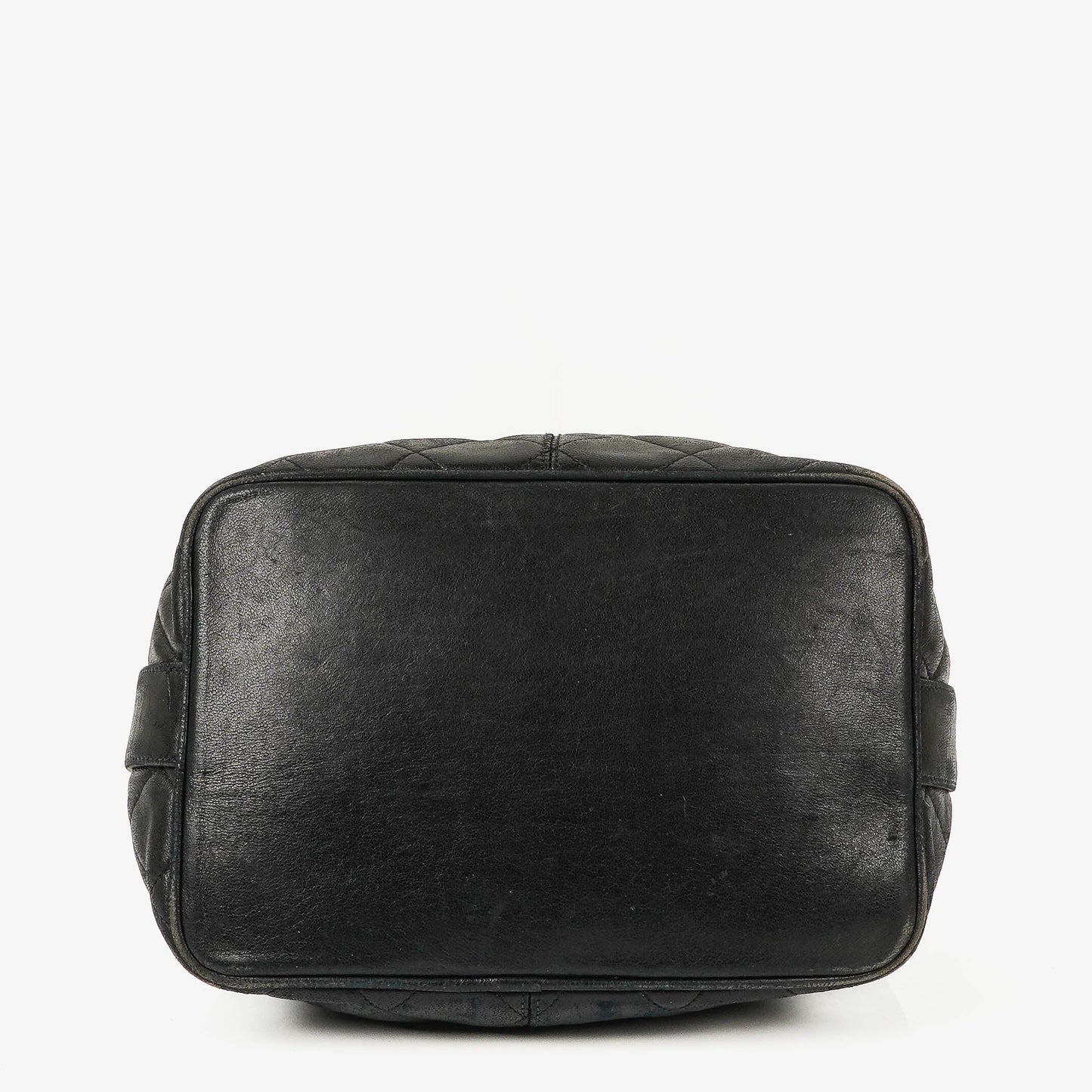 Chanel Black Quilted Leather Bucket Bag