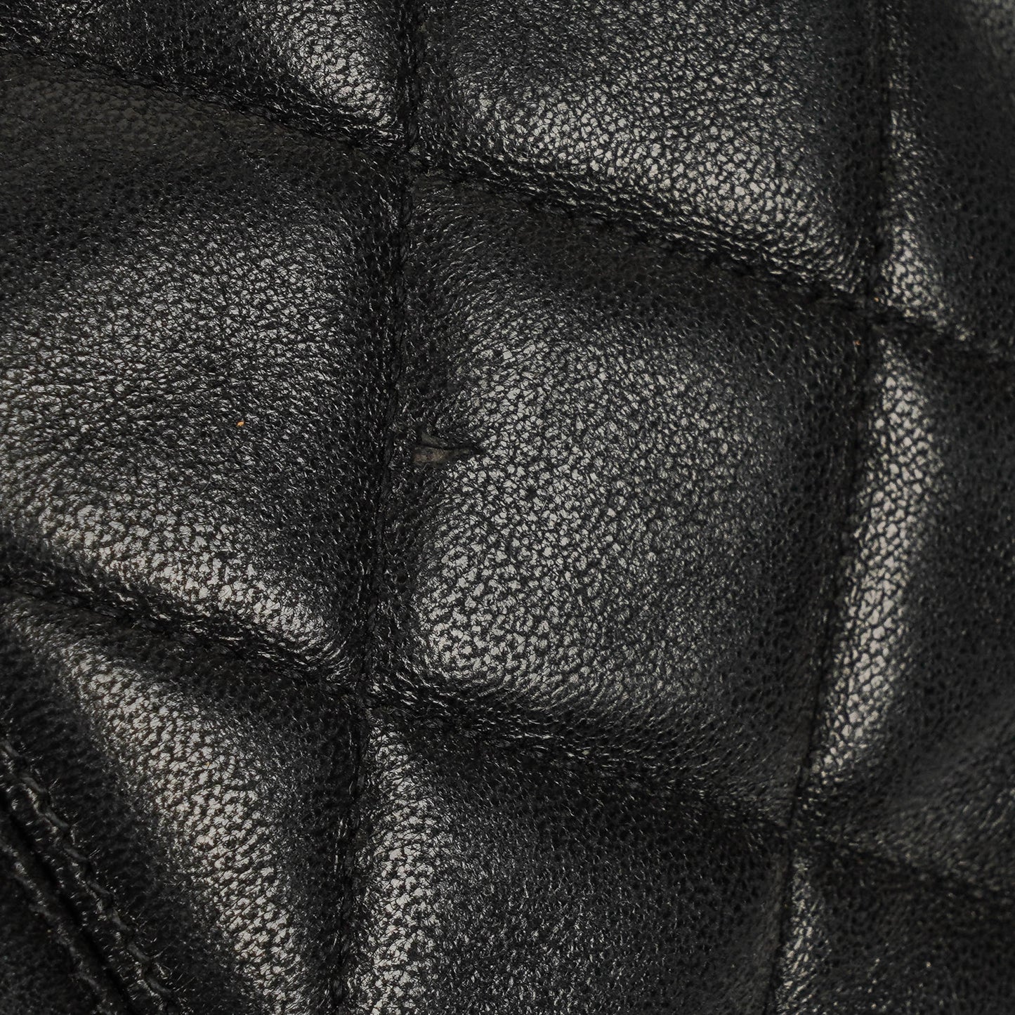 Chanel Black Quilted Leather Bucket Bag