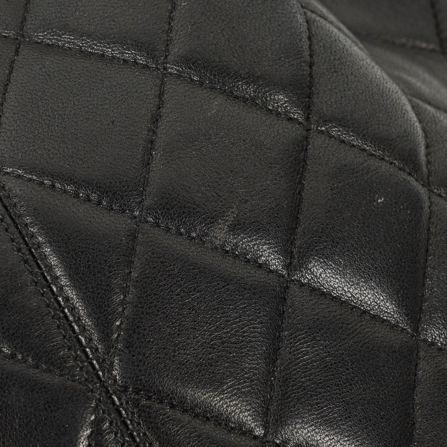 Chanel Black Quilted Leather Bucket Bag