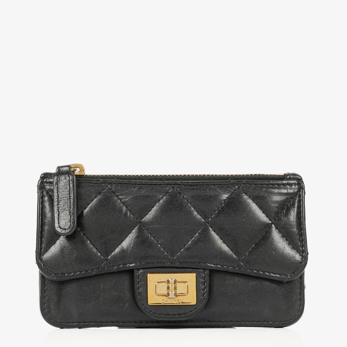 Chanel Black Quilted Leather Coin Purse