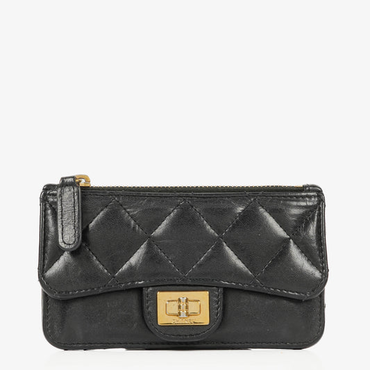 Chanel Black Quilted Leather Coin Purse