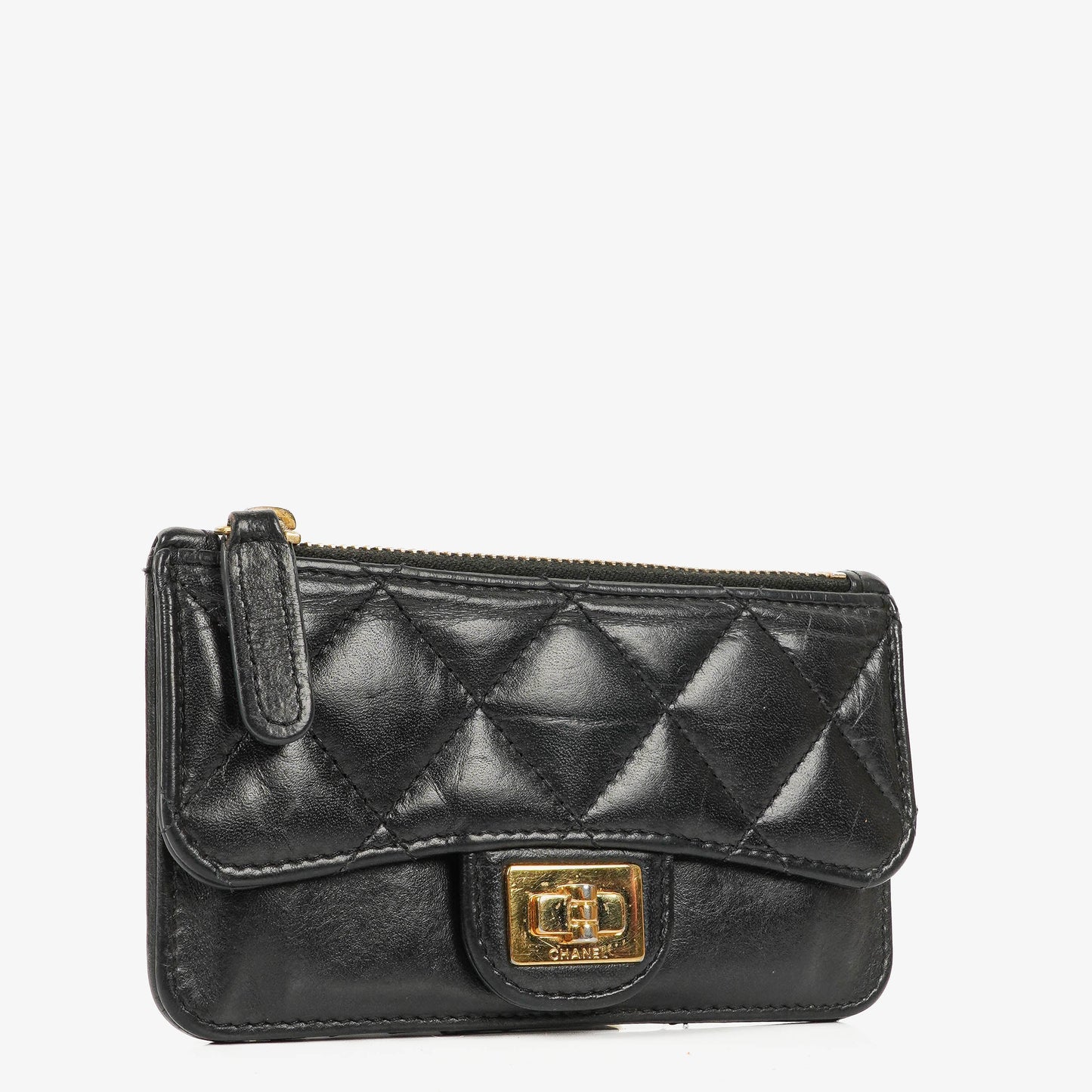 Chanel Black Quilted Leather Coin Purse