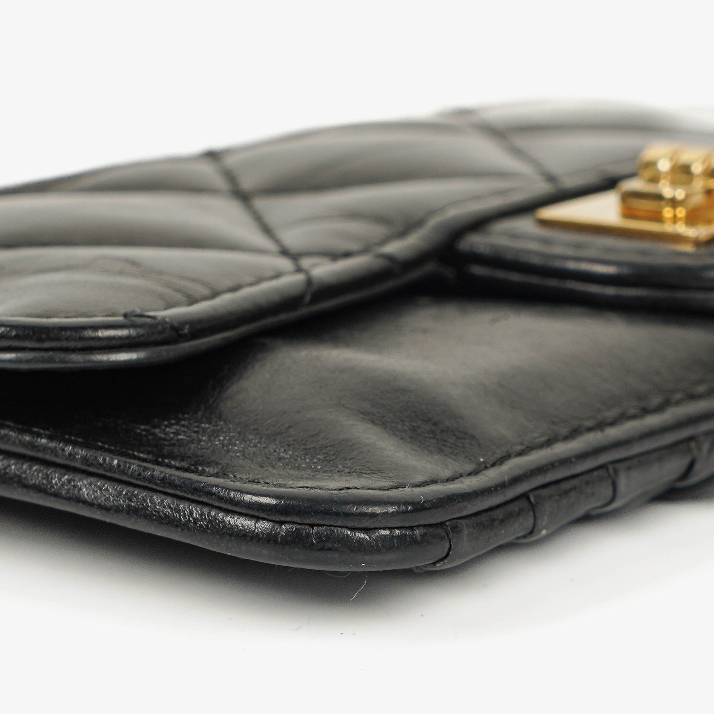 Chanel Black Quilted Leather Coin Purse