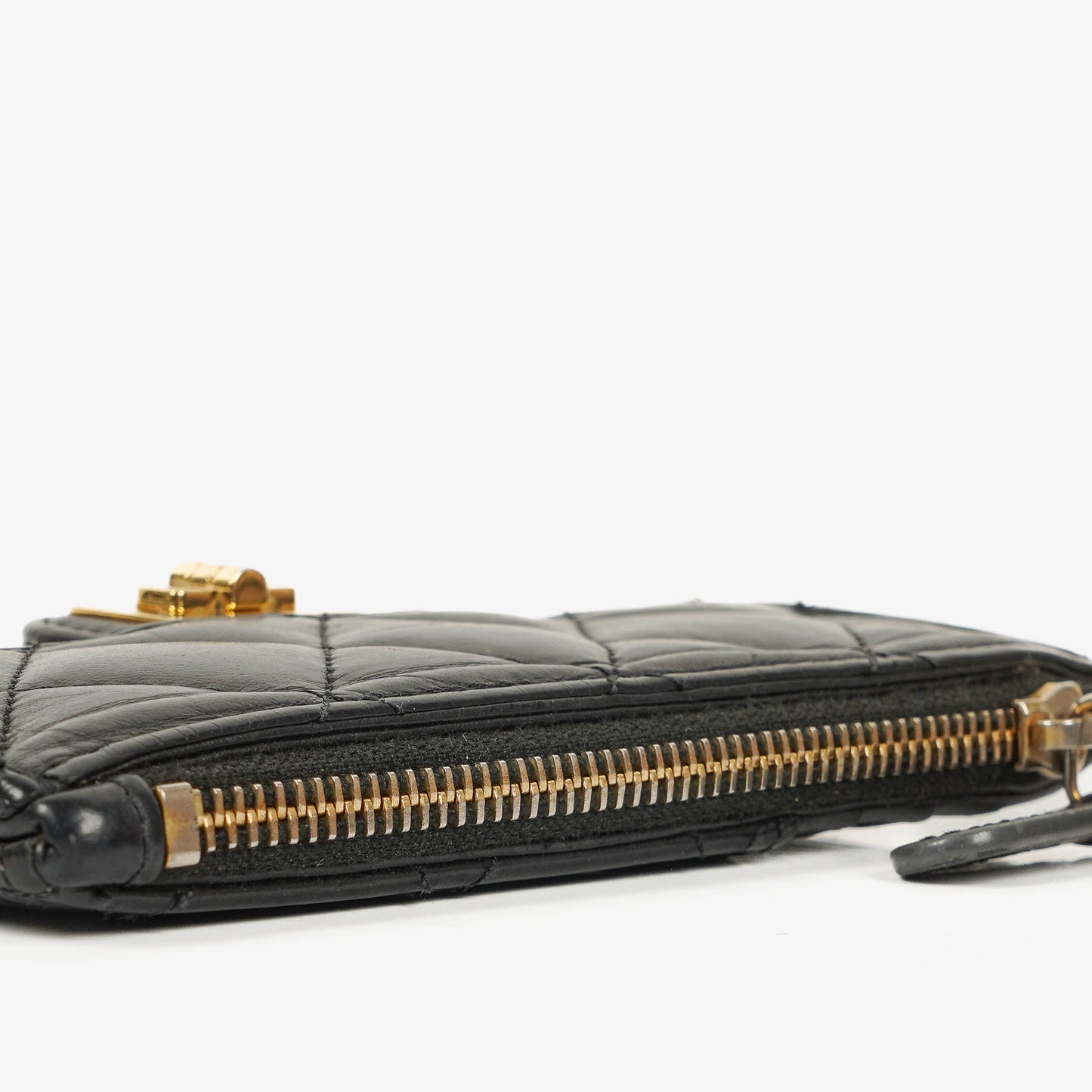 Chanel Black Quilted Leather Coin Purse