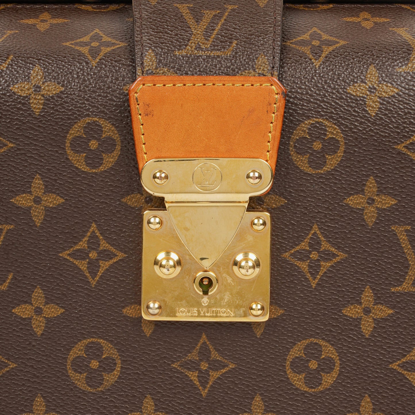 Louis Vuitton Monogram Canvas Serviette Fermoir Briefcase Bag