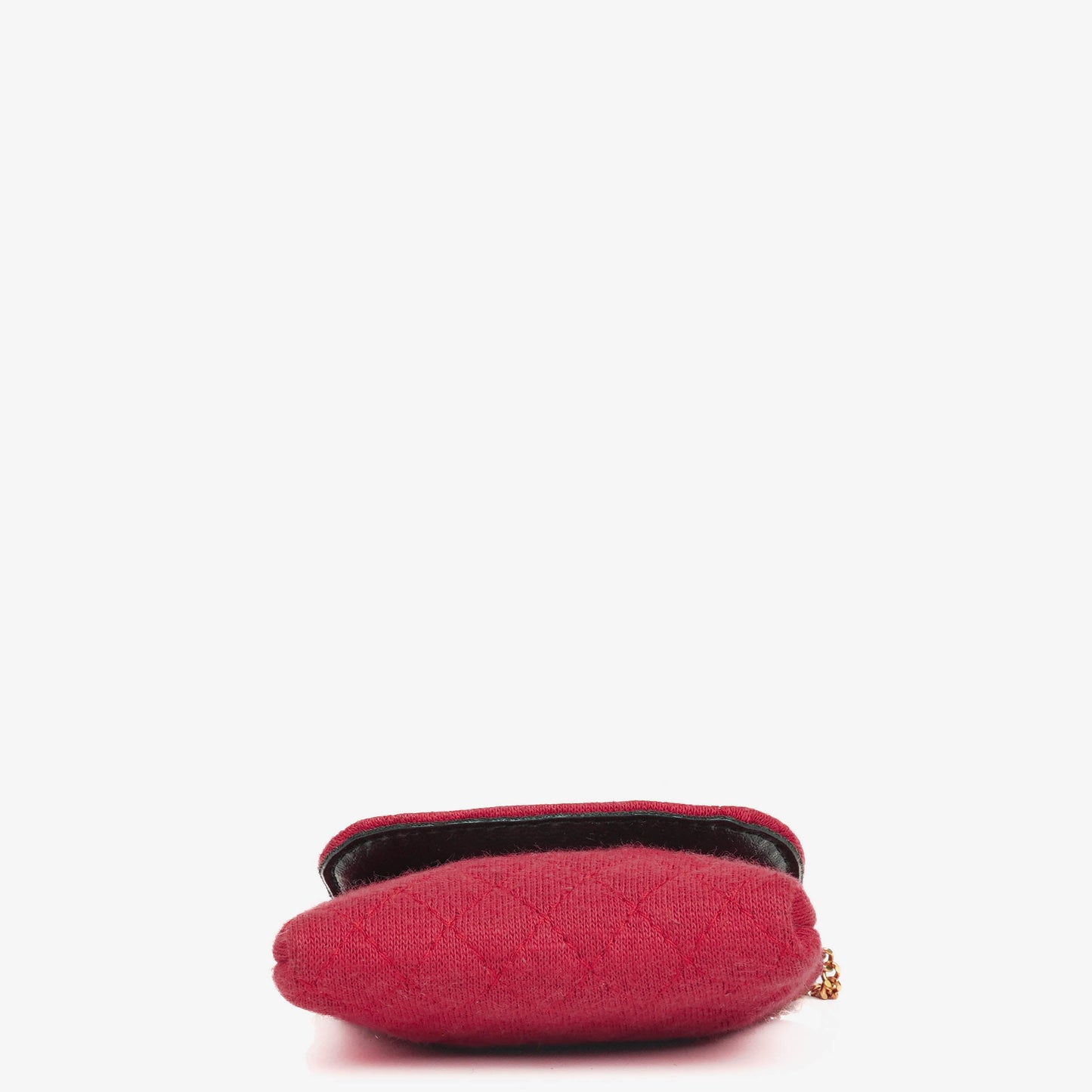 Chanel Micro Jersey Quilted Red Flap Bag