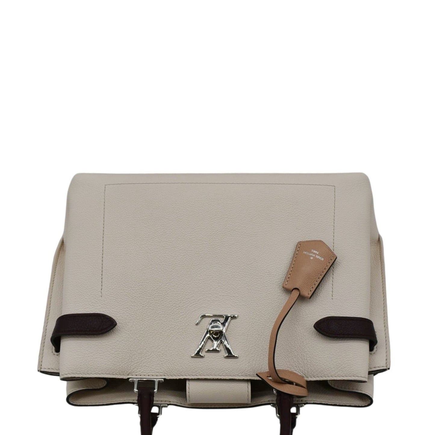 LOUIS VUITTON Lockme Day Leather Shoulder Bag Creme