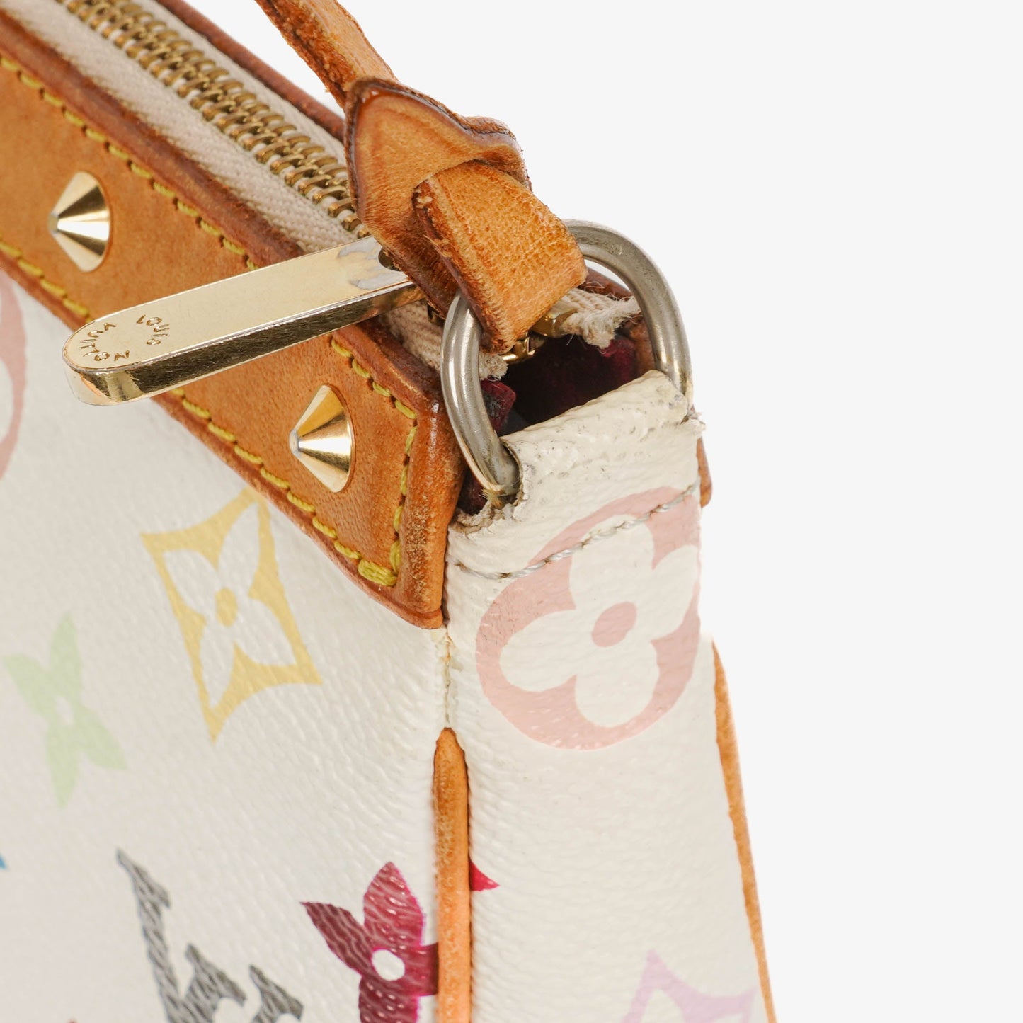 Louis Vuitton Takashi Murakami Pochette Accessoire Multicolor Clutch Handbag