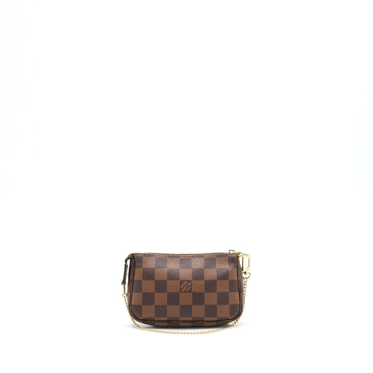 Louis Vuitton mini Pochette accessories Damier ebene