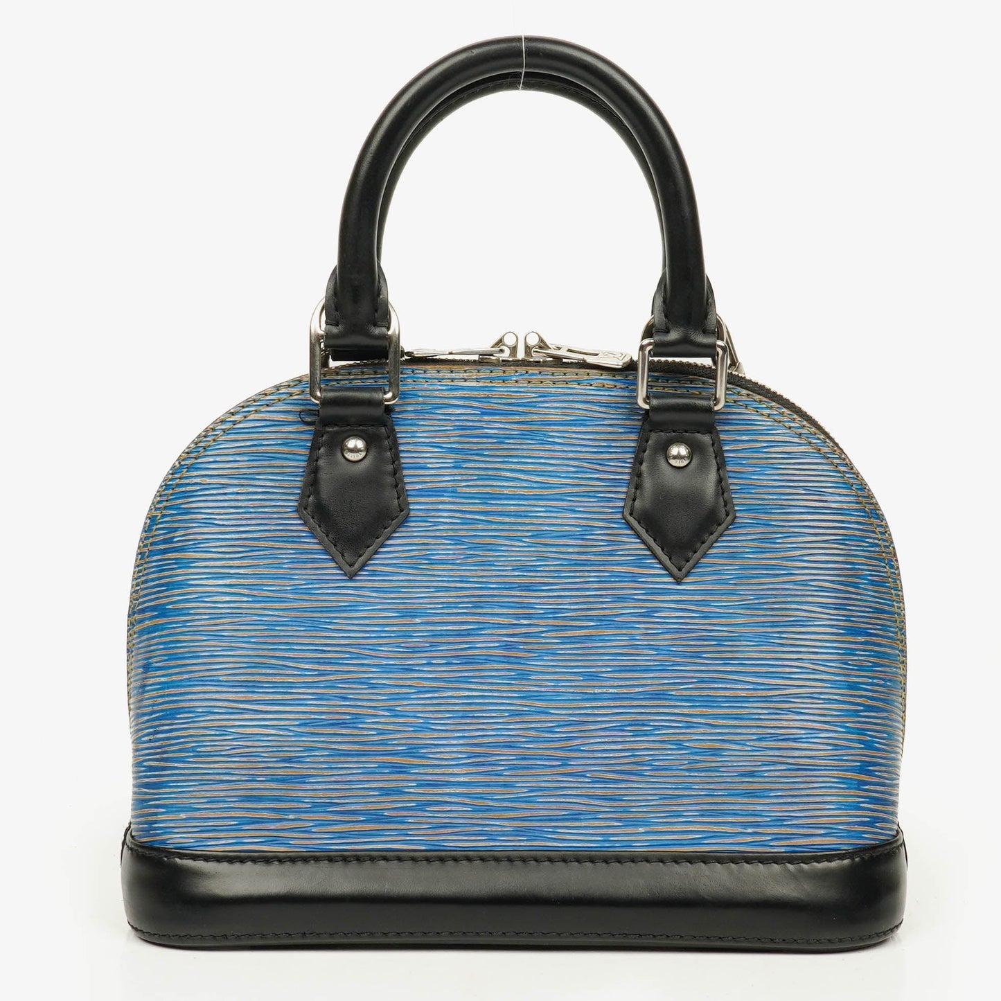 Louis Vuitton Alma BB Blue Denim EPI Leather Handbag