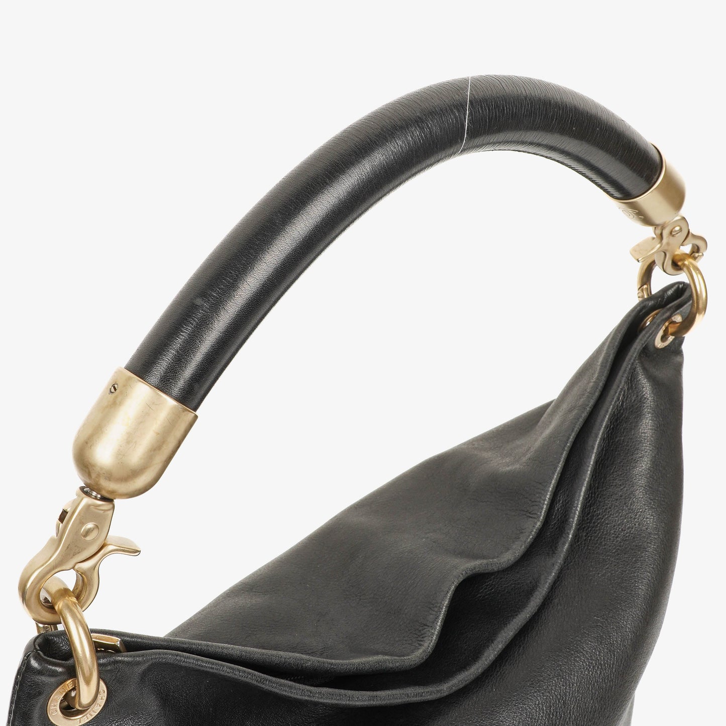 Chanel CC Black Calfskin Bucket Bag