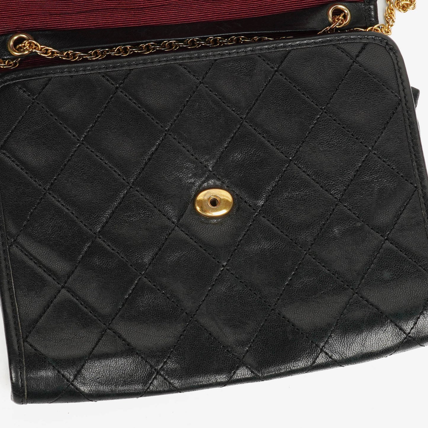 Chanel Black Mini Flap Bag Quilted Lambskin With 24K Gold-Plated Hardware