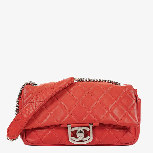 Chanel Icons Secret Label Quilted Calfskin Flap Bag With Silver - Tone Hardware