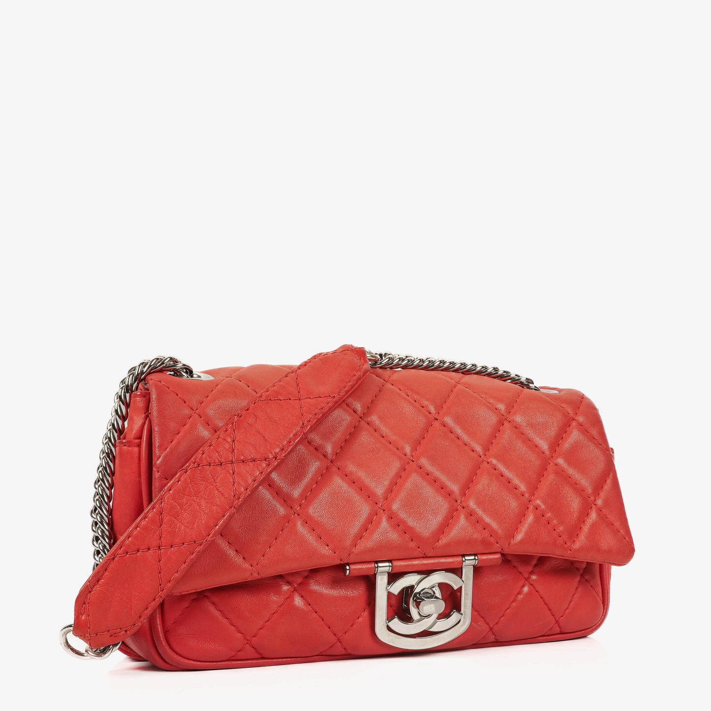 Chanel Icons Secret Label Quilted Calfskin Flap Bag With Silver - Tone Hardware
