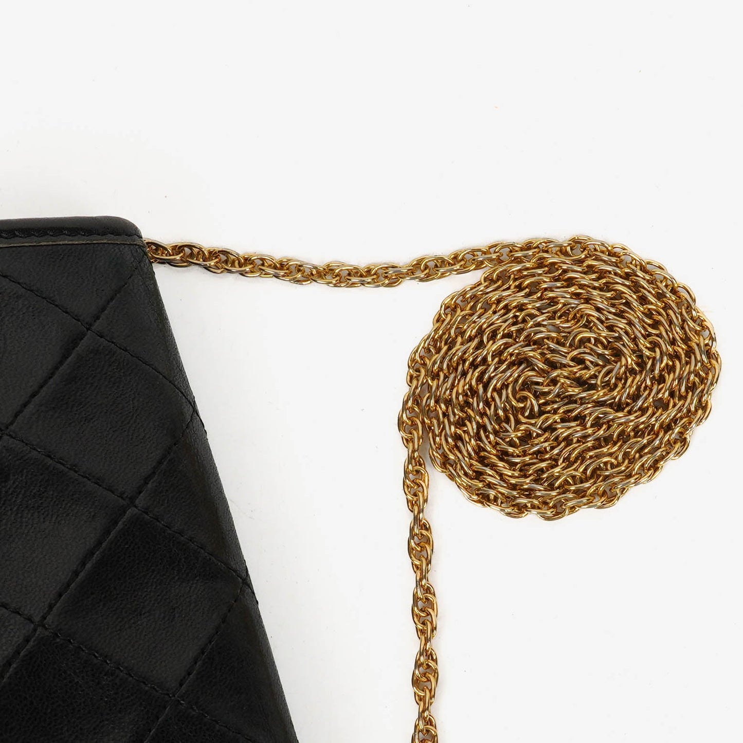 Chanel Black Mini Flap Bag Quilted Lambskin With 24K Gold-Plated Hardware