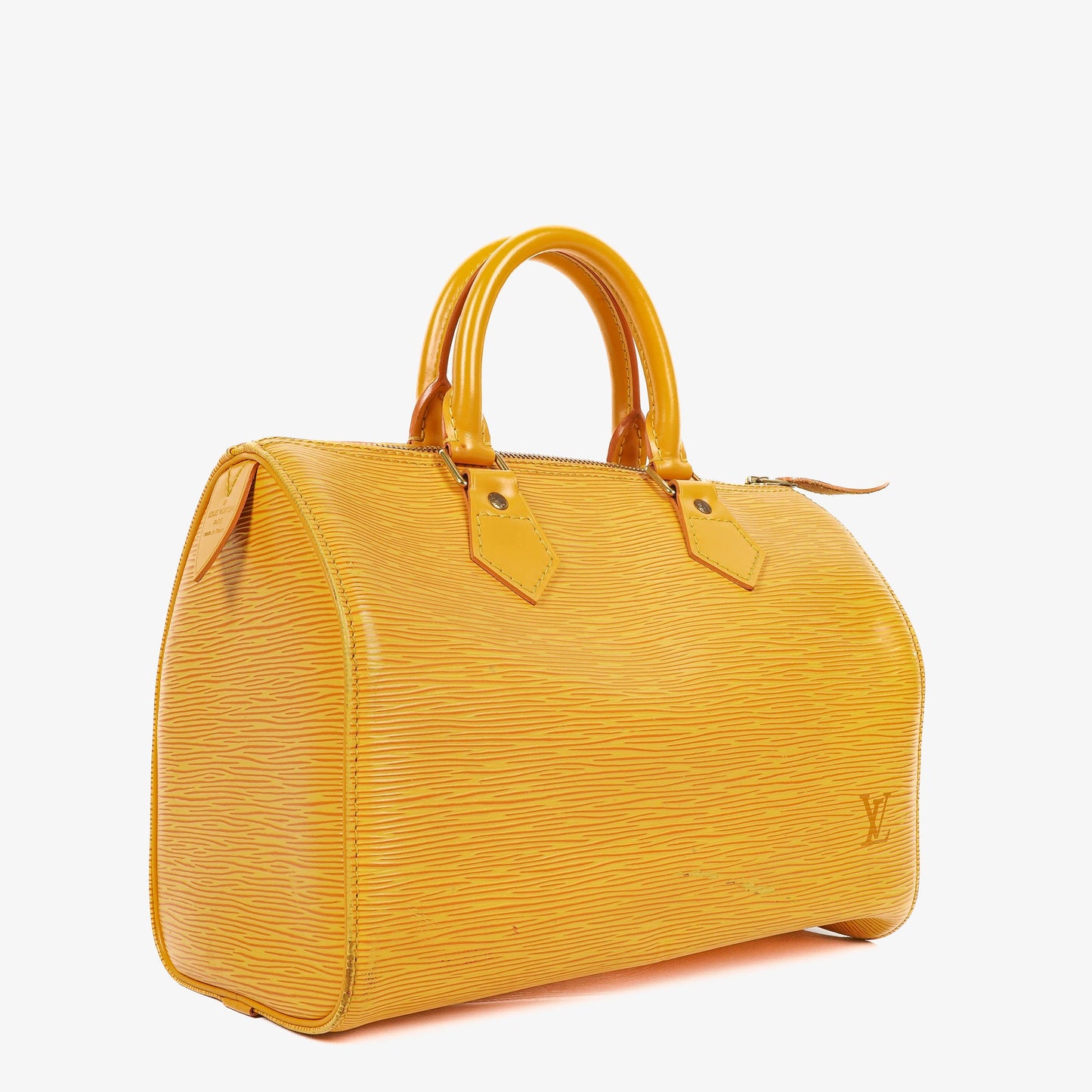 Louis Vuitton  25 Yellow EPI Leather Handbag