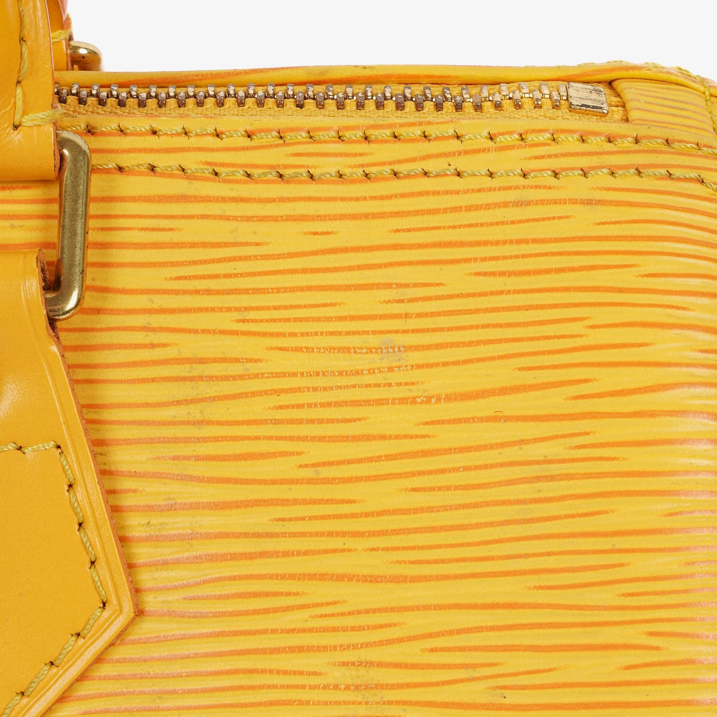 Louis Vuitton  25 Yellow EPI Leather Handbag