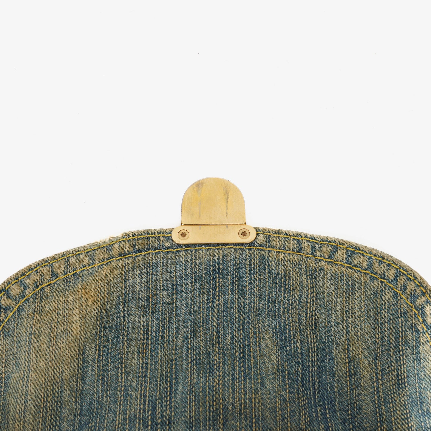 Louis Vuitton Blue Denim Mini Pleaty Monogram Bag