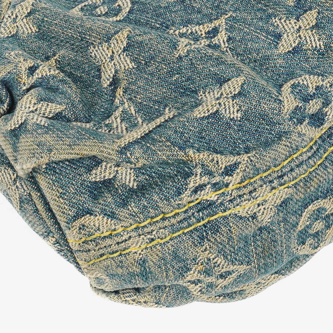 Louis Vuitton Blue Denim Mini Pleaty Monogram Bag