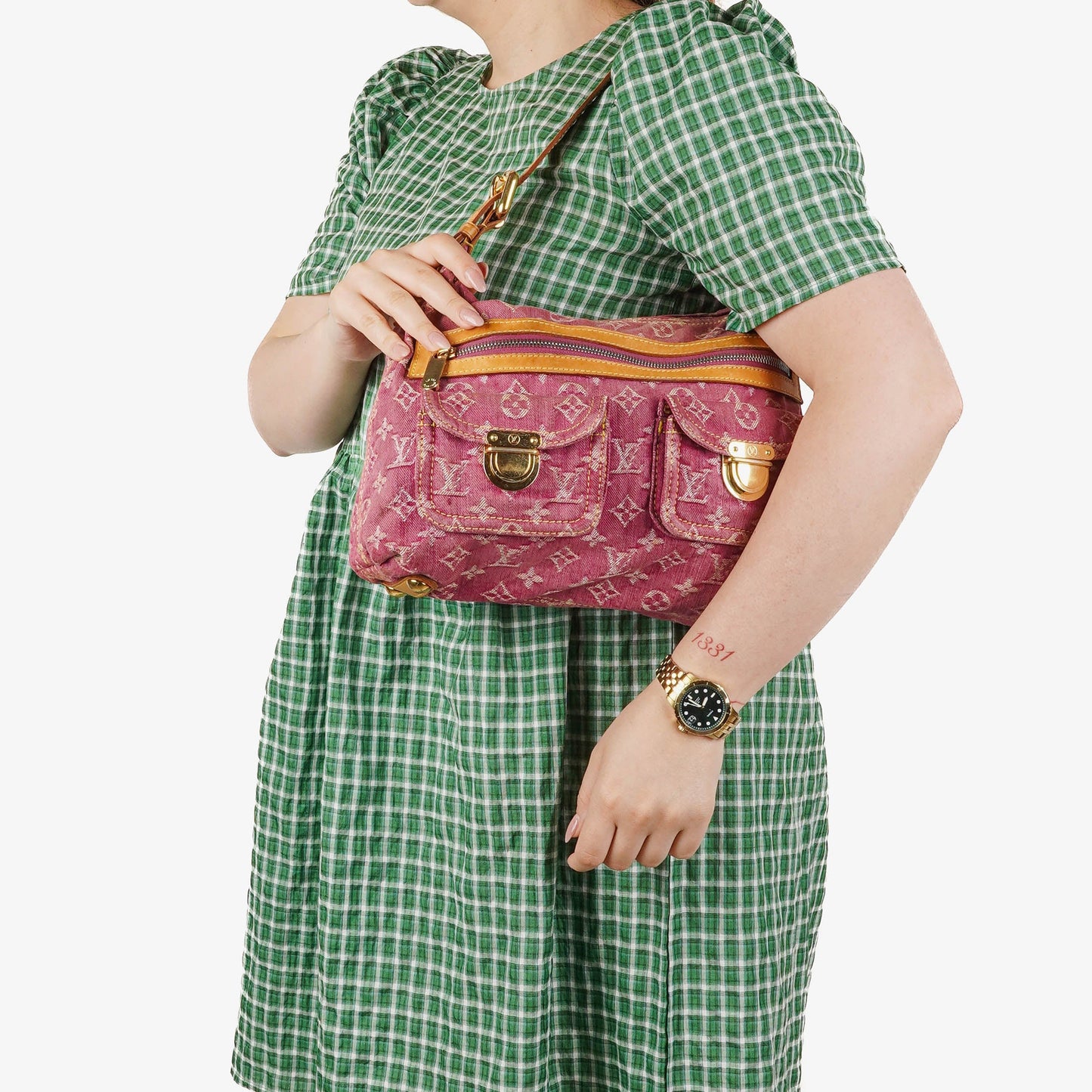 Louis Vuitton Baggy PM Monogram Denim Shoulder Bag