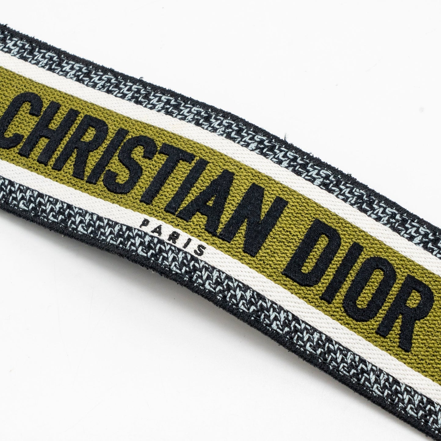 Dior Shoulder Strap Canvas Embroidered/Leather Green/Black/Multicolour