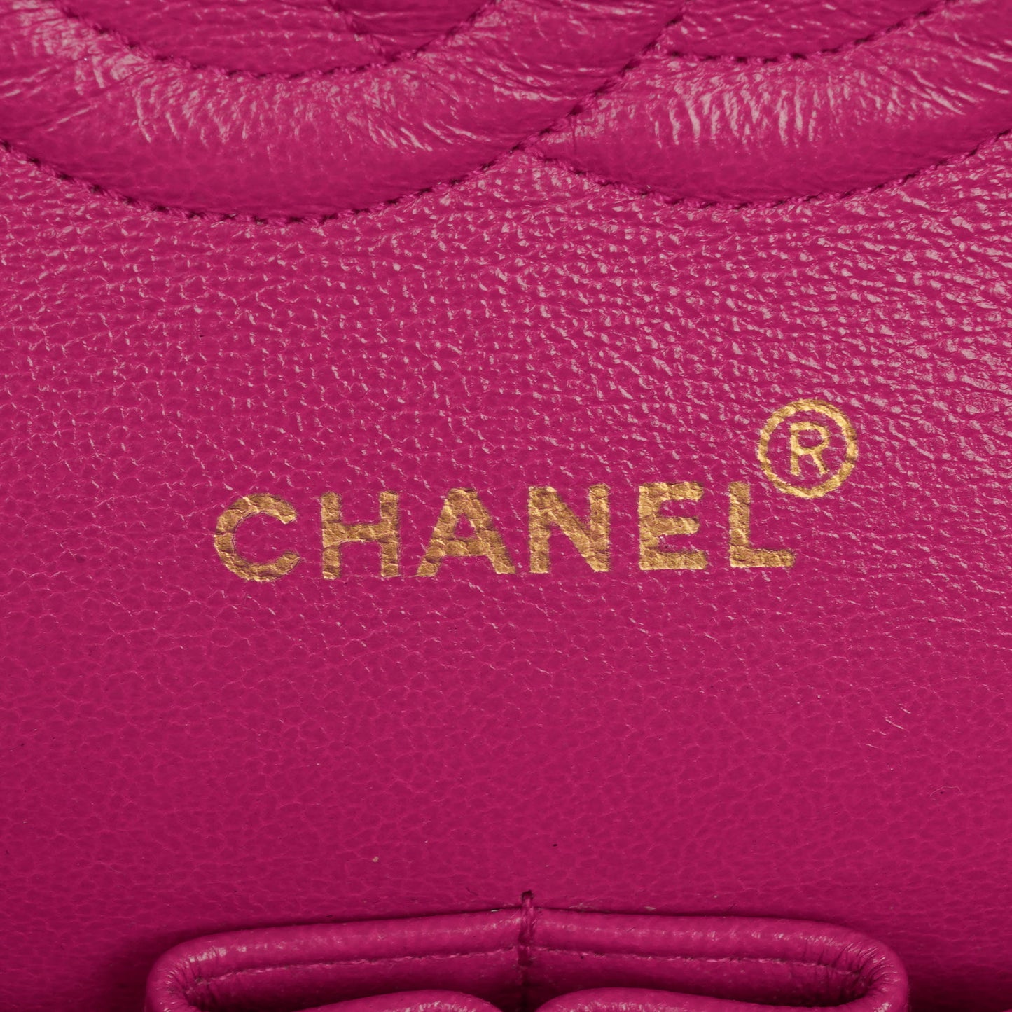 Chanel Classic  Double Flap Bag Fuchsia Pink 24K Gold-Plated Hardware