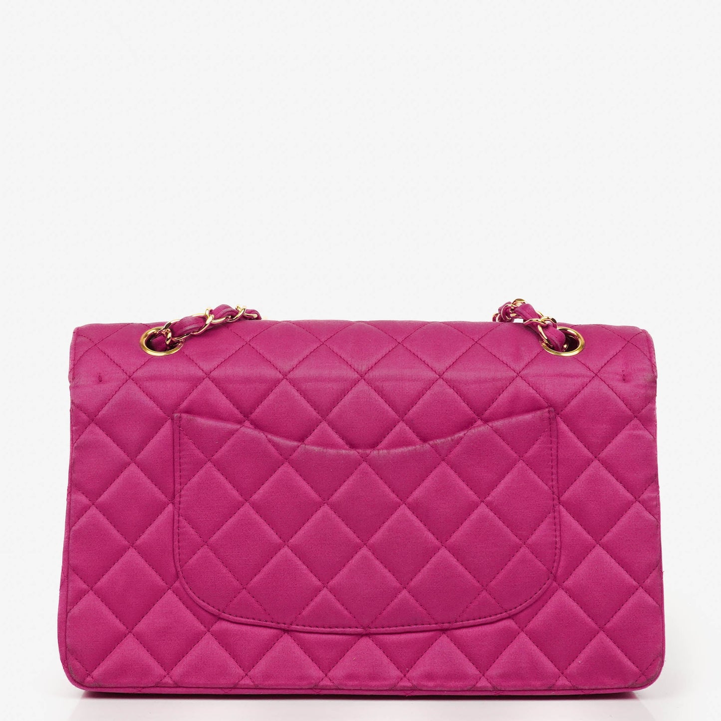 Chanel Classic  Double Flap Bag Fuchsia Pink 24K Gold-Plated Hardware