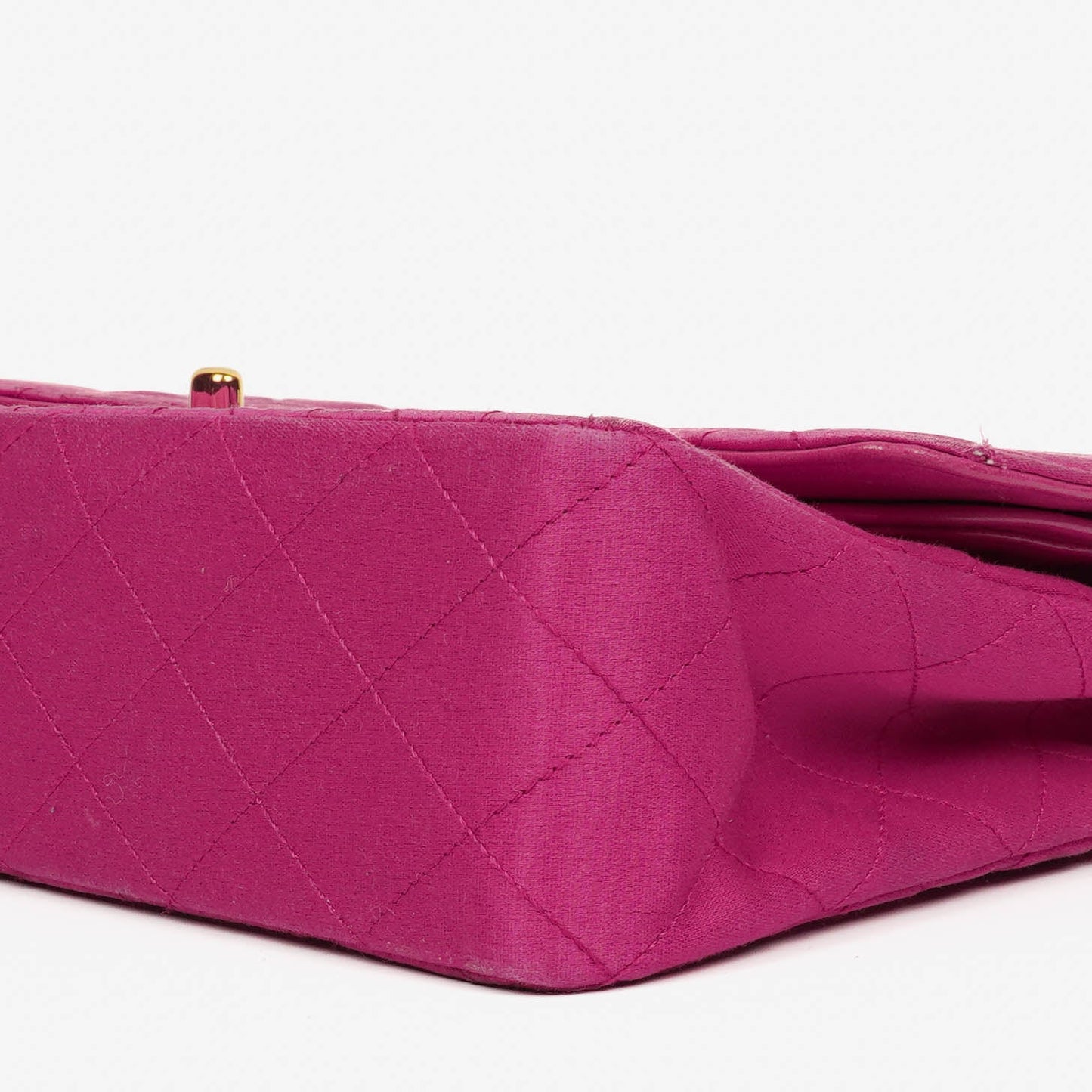 Chanel Classic  Double Flap Bag Fuchsia Pink 24K Gold-Plated Hardware