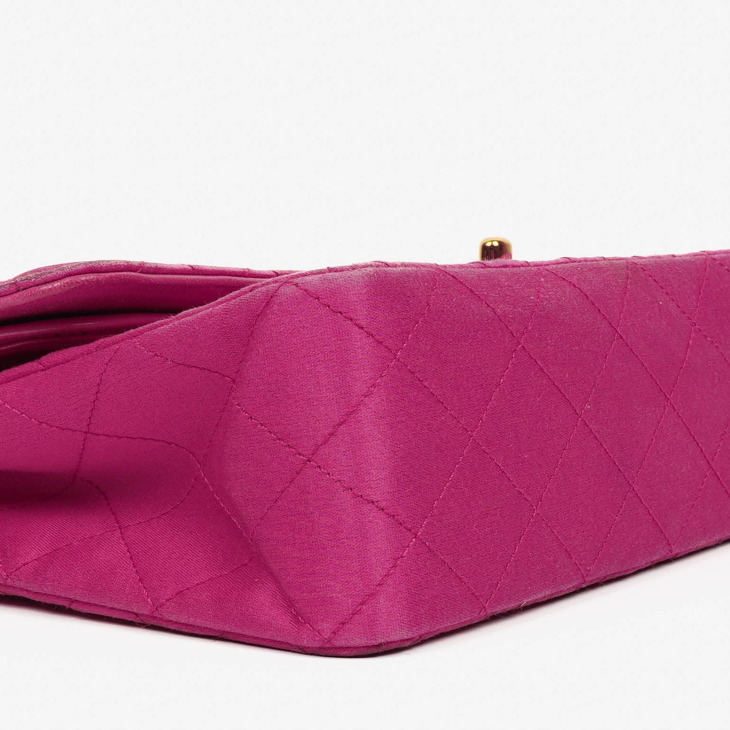 Chanel Classic  Double Flap Bag Fuchsia Pink 24K Gold-Plated Hardware