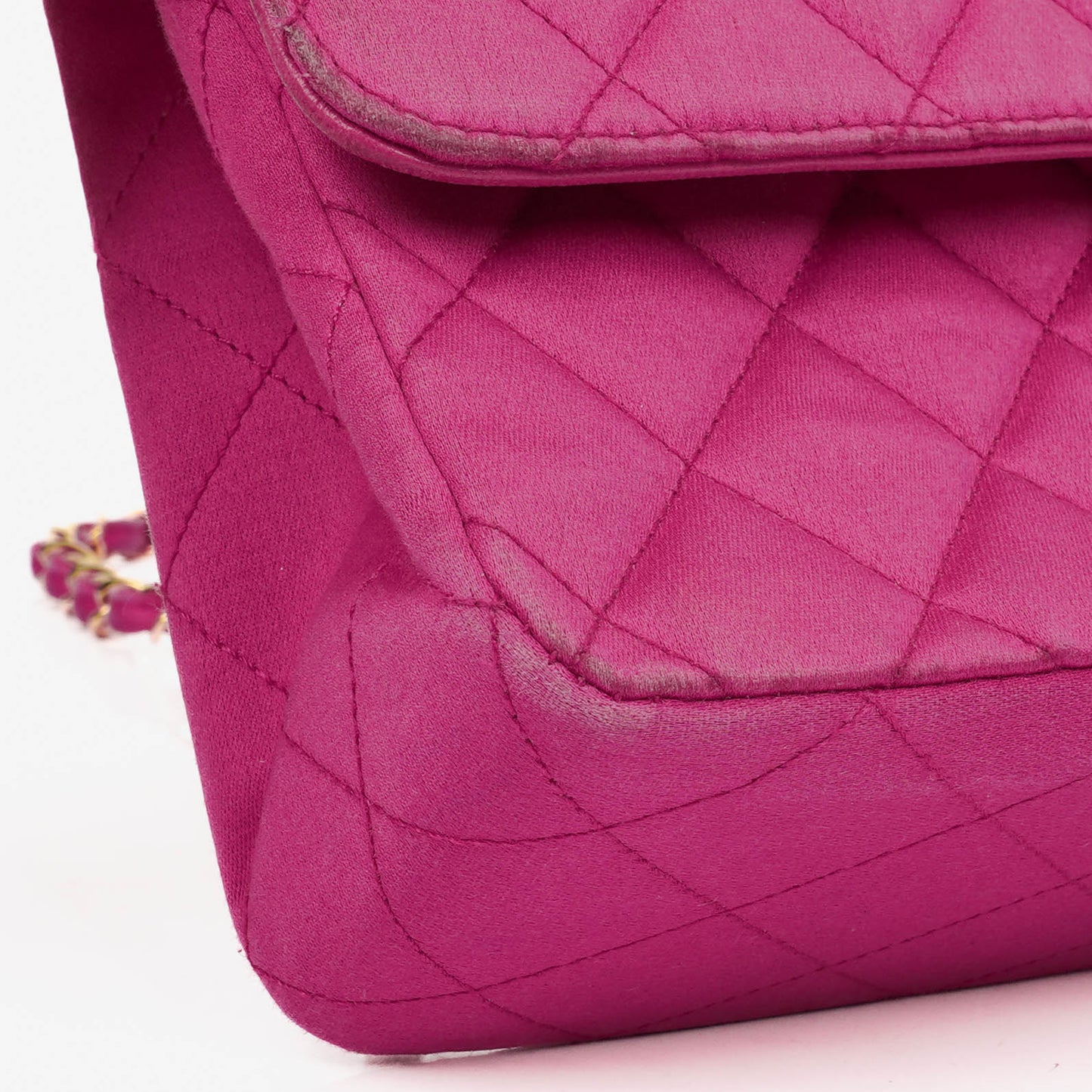 Chanel Classic  Double Flap Bag Fuchsia Pink 24K Gold-Plated Hardware