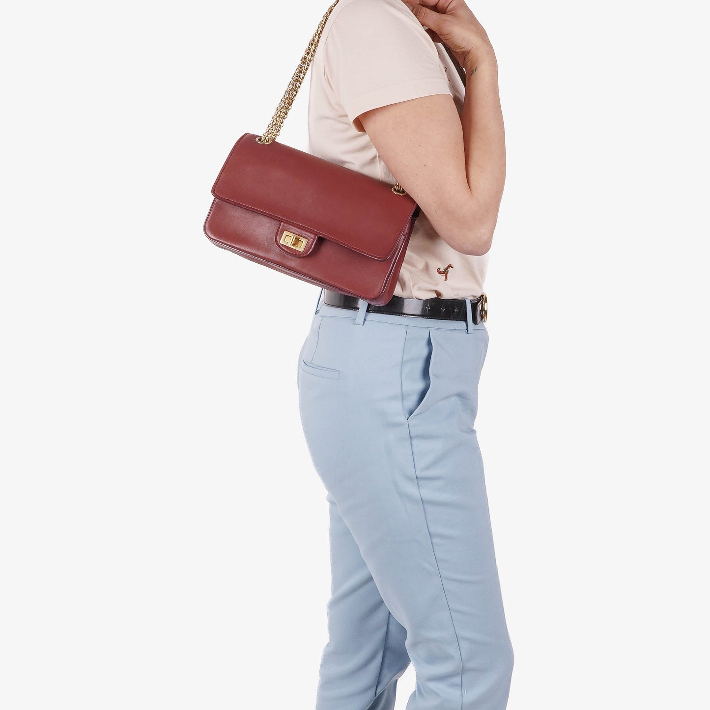 Chanel 2.55 Nude Reissue Paris-Hamburg 226 Leather Flap Bag