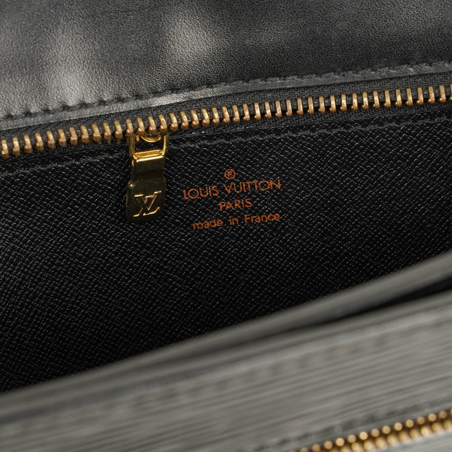 Louis Vuitton Enghien Black EPI Leather Shoulder Bag