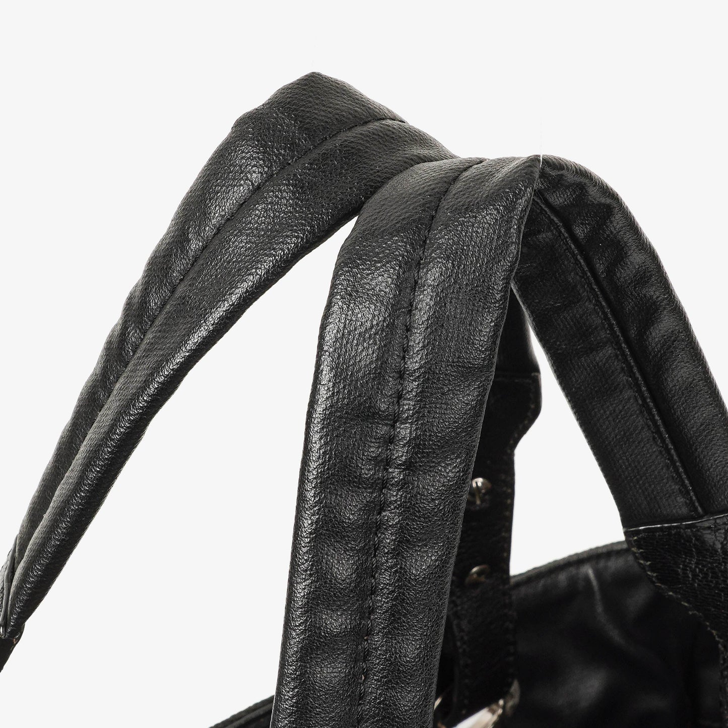Chanel Paris-Biarritz Black Quilted Coated Canvas Grand Shopping Tote Bag