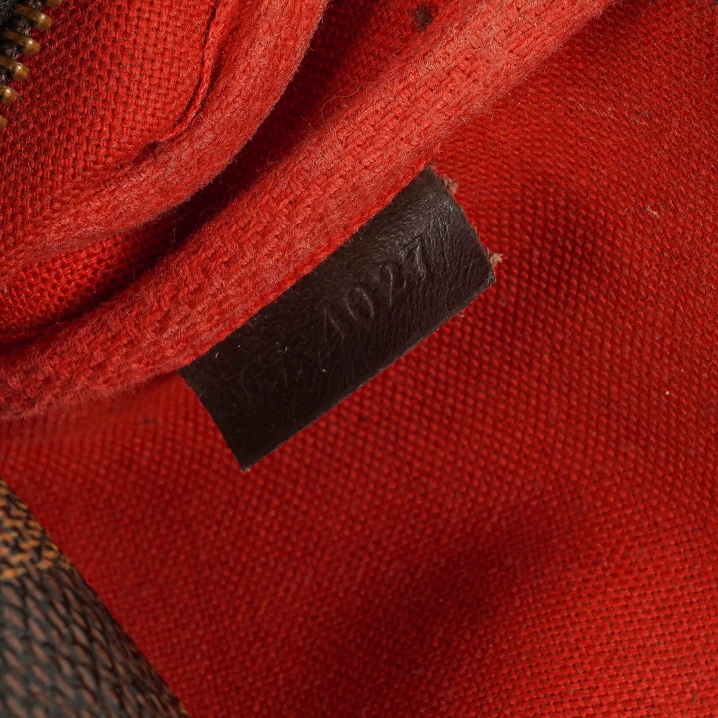 Louis Vuitton Pochette Accessoires Damier Ebene Canvas Clutch Handbag