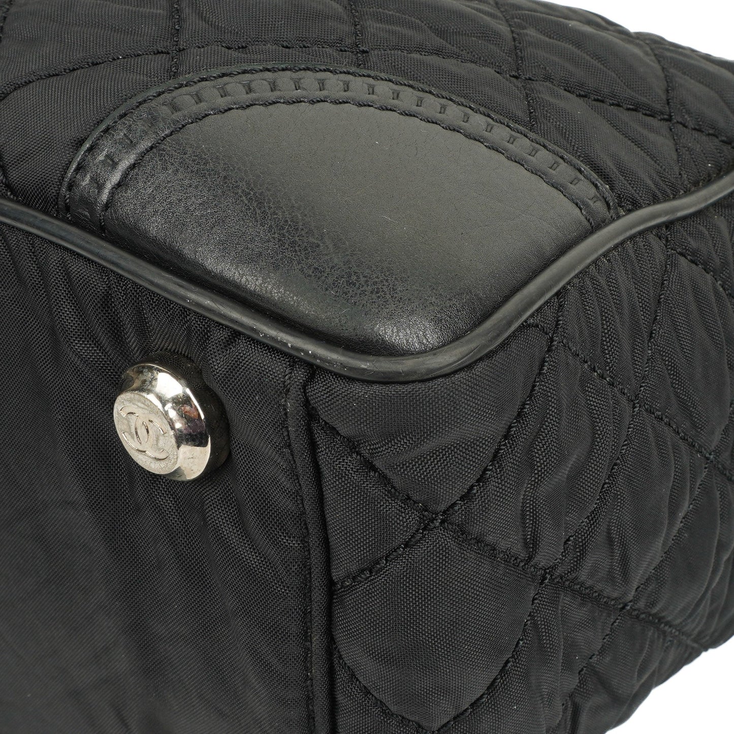 Chanel Black Paris New York Line Tote Bag