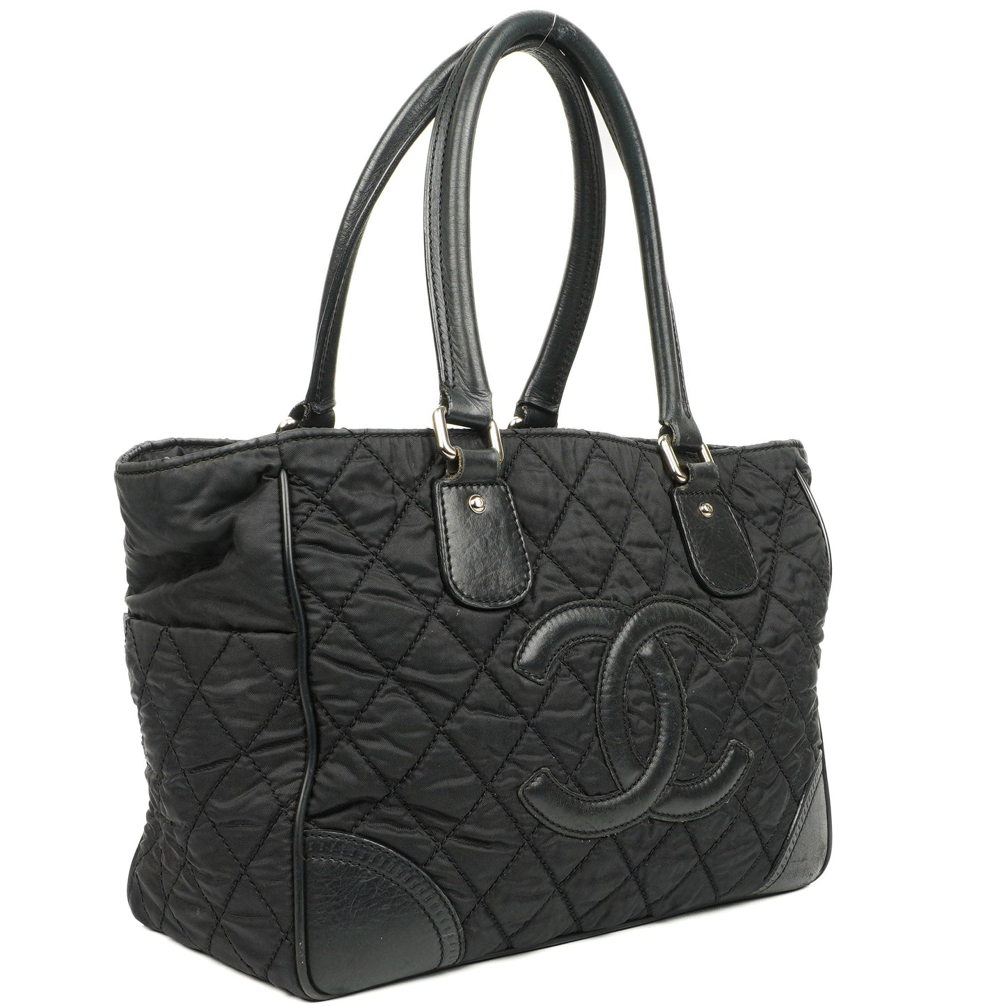 Chanel Black Paris New York Line Tote Bag