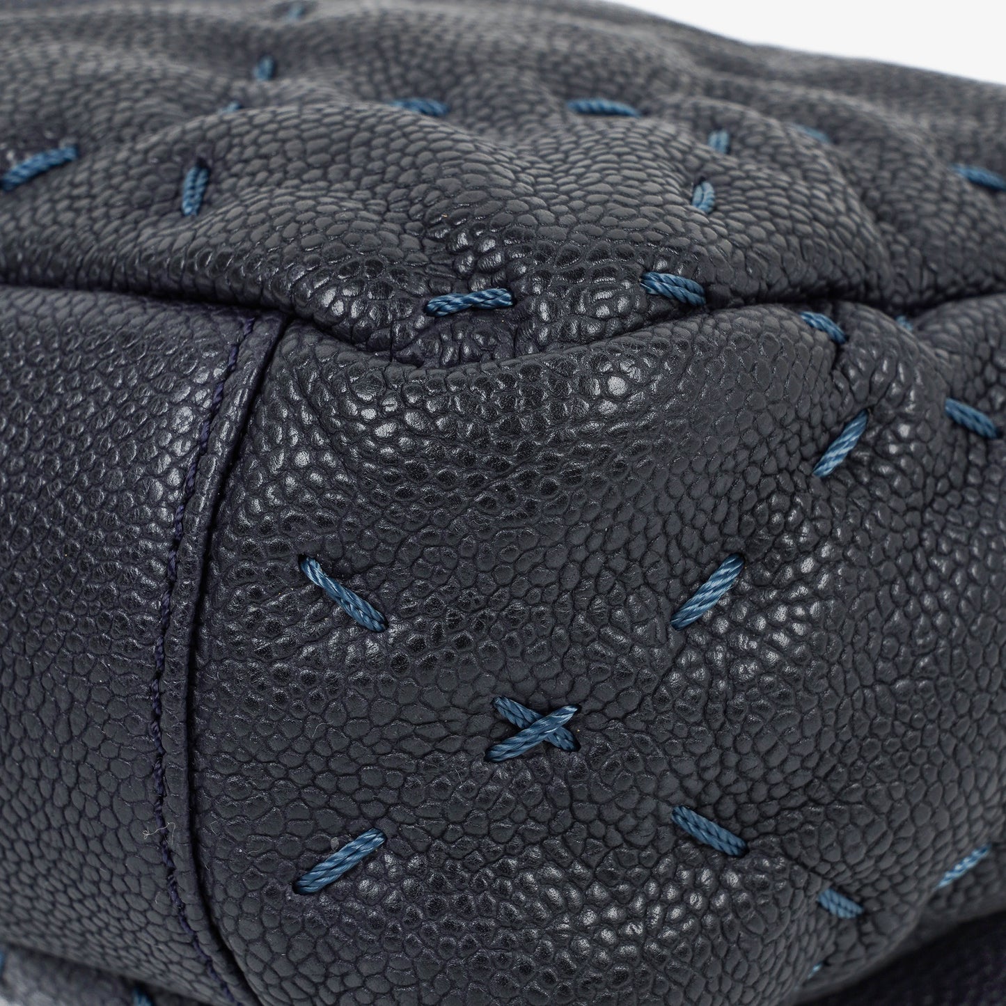 Chanel Wild Stitch Navy Caviar Single Flap