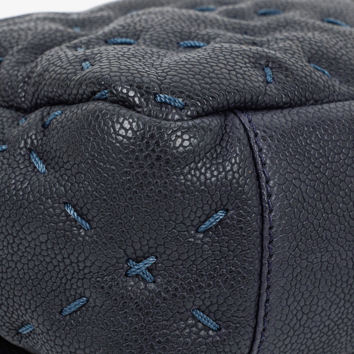 Chanel Wild Stitch Navy Caviar Single Flap