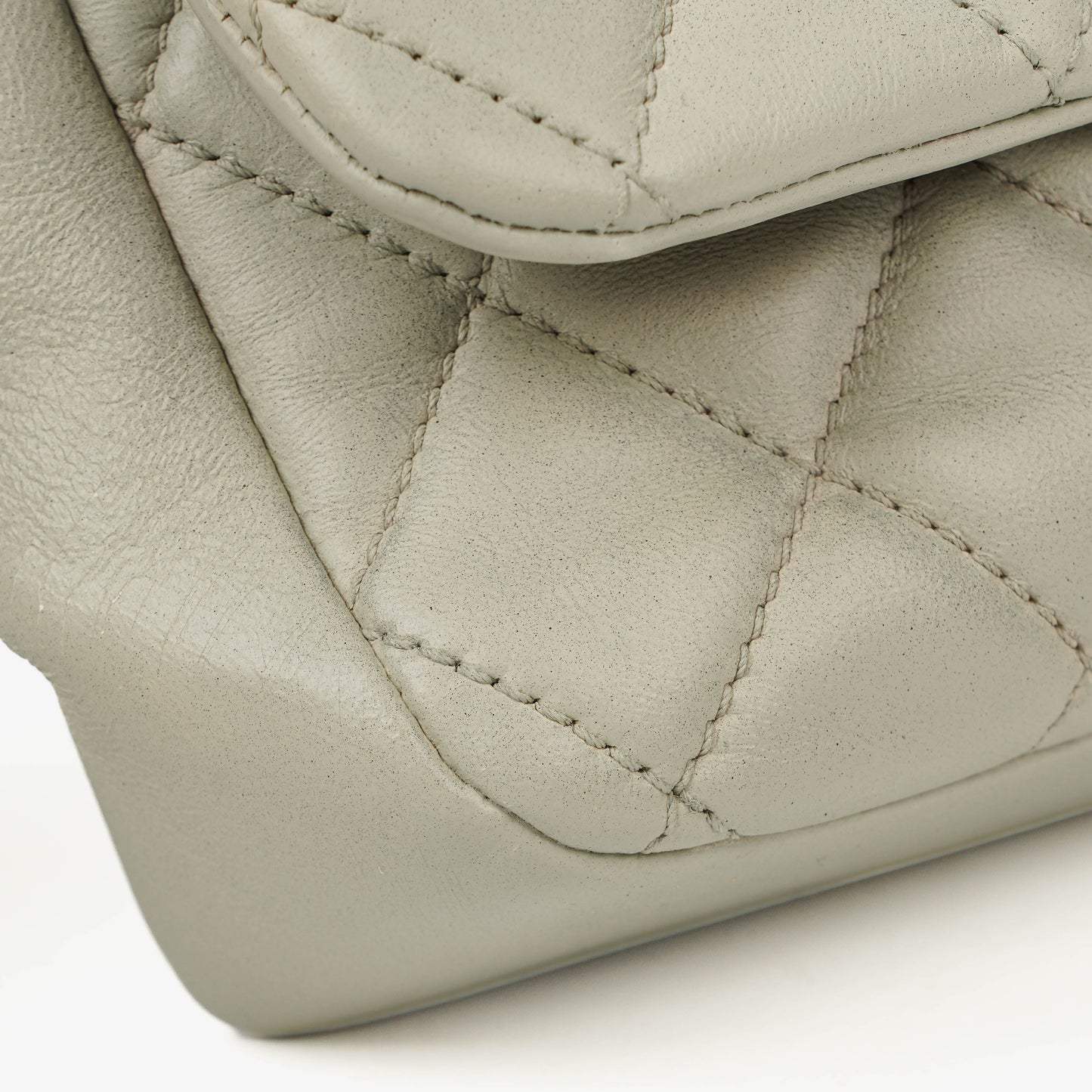 Chanel East West Quilted Leather Flap Bag With Silver-Tone Hardware