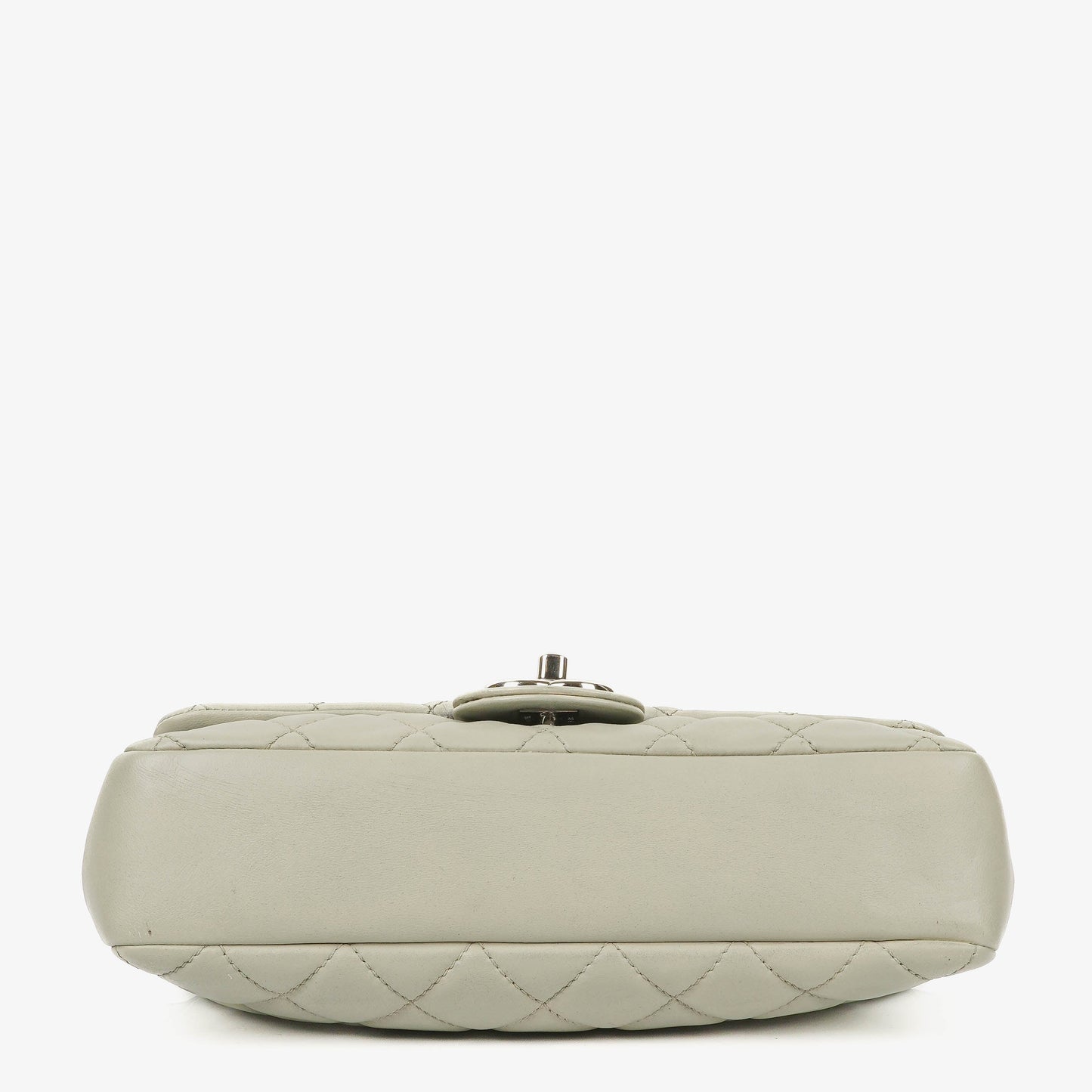 Chanel East West Quilted Leather Flap Bag With Silver-Tone Hardware