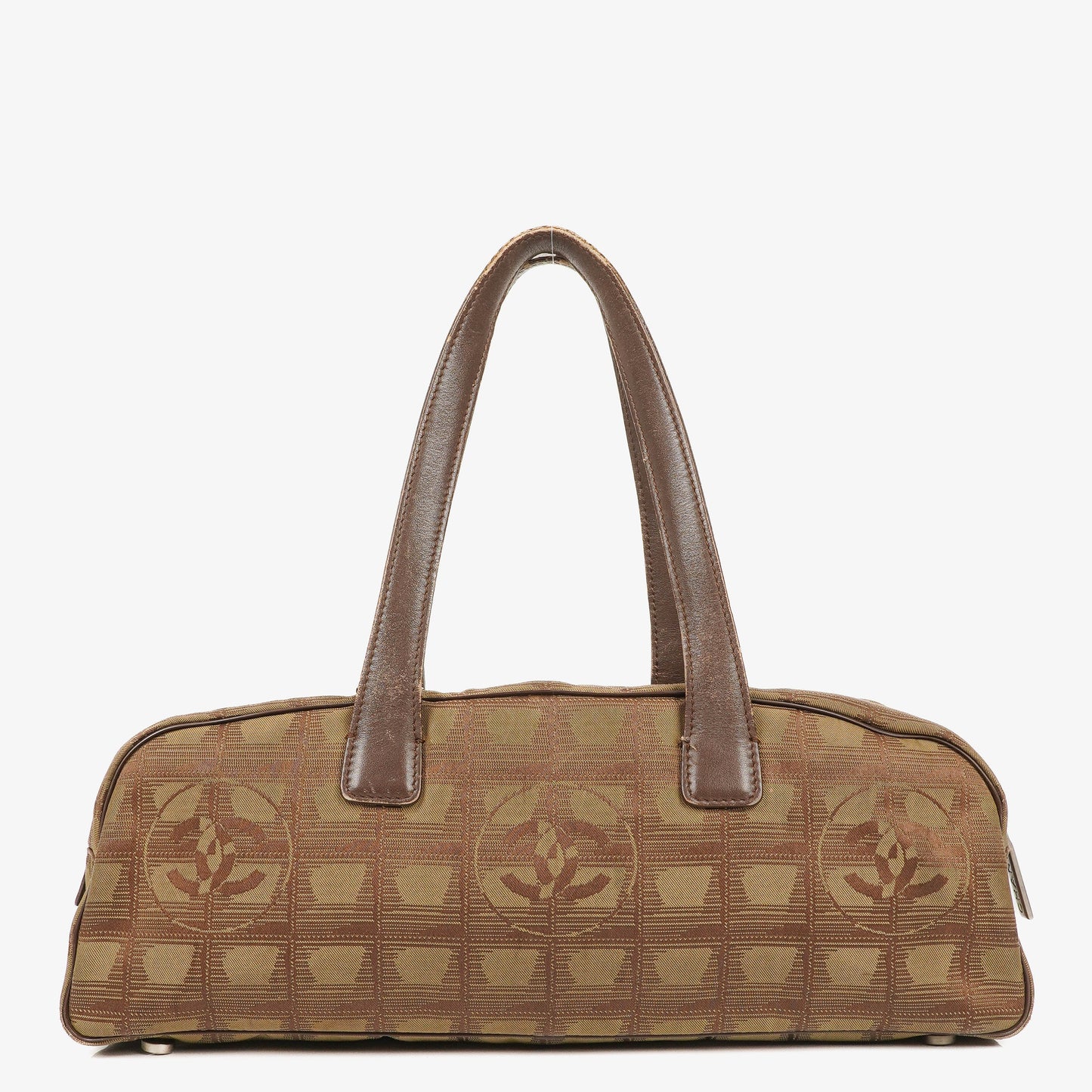 Chanel Beige New Travel Line Nylon Mini Boston Bag