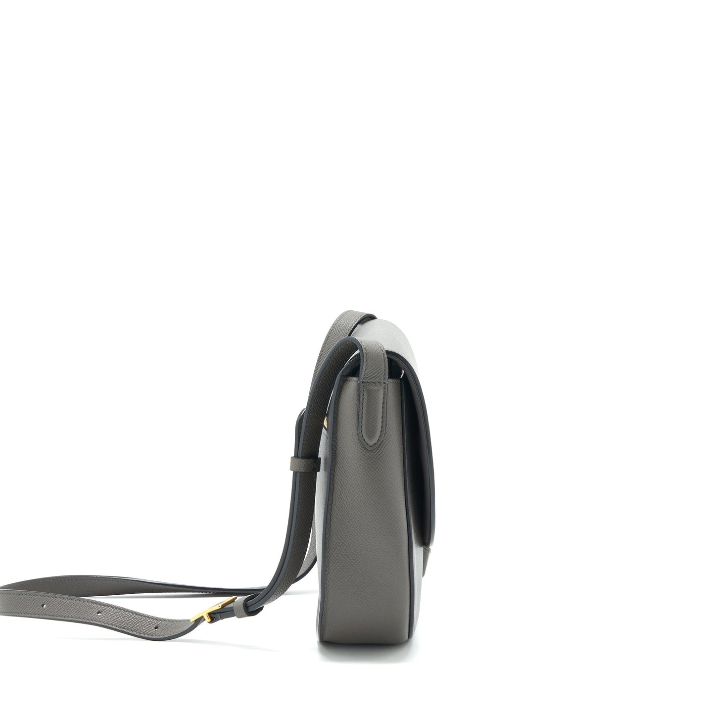 Luxury CELINE Trotteur Bag Large Grained Calfskin Grey