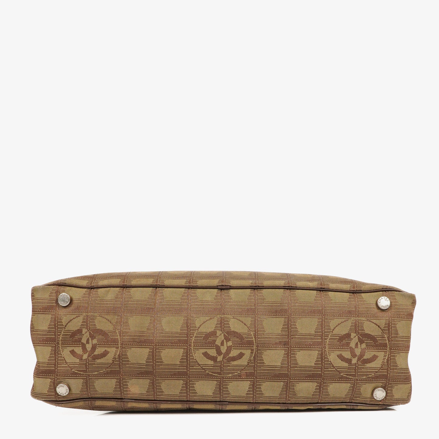 Chanel Beige New Travel Line Nylon Mini Boston Bag
